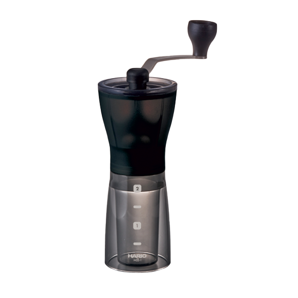 Hario Ceramic Kaffeemühle Mini-Slim Plus, schwarz