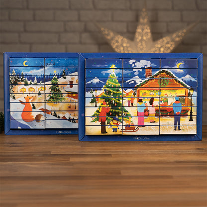 Tee-Adventskalender von FROG.coffee, 48 Teebeutel in 24 verschiedenen Sorten, Karton (14 Stück)