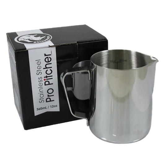 Rhino Barista Milchkännchen Edelstahl, 360ml